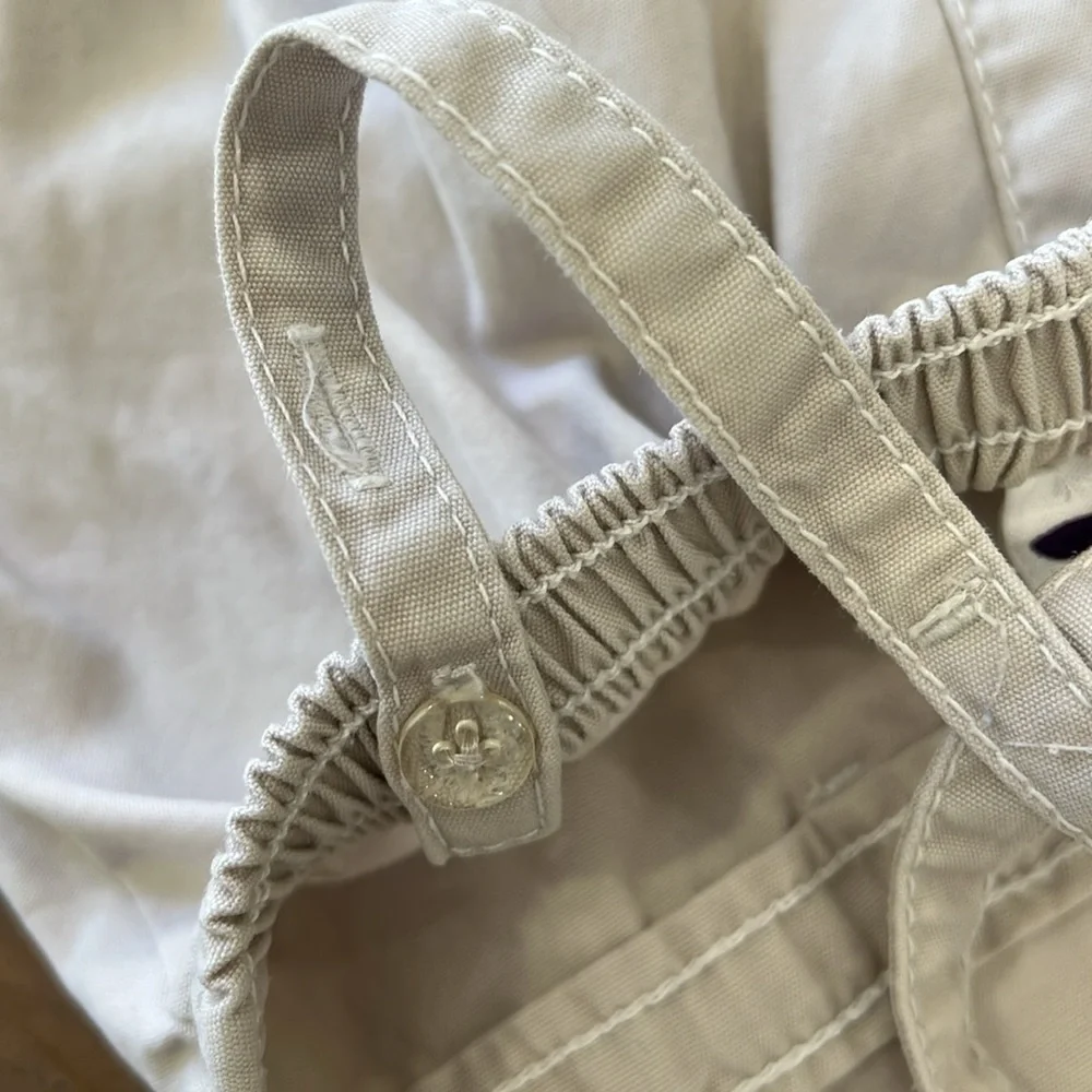 Gymboree khaki pocket apron jumper dress vintage 3-4 years